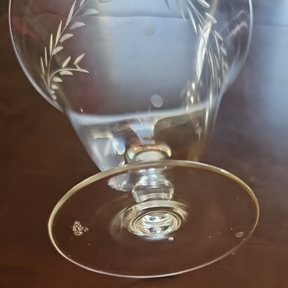 Willow Moon by Pioneer Champagne/Sherbet Clear Glass‎ Japan Vintage - Picture 7 of 8